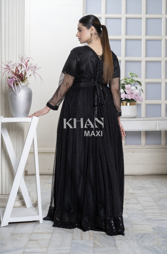 Noir Enchanté Sequin Gown