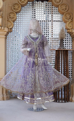 Khuda Baksh Open Gown – Lavender Luxe