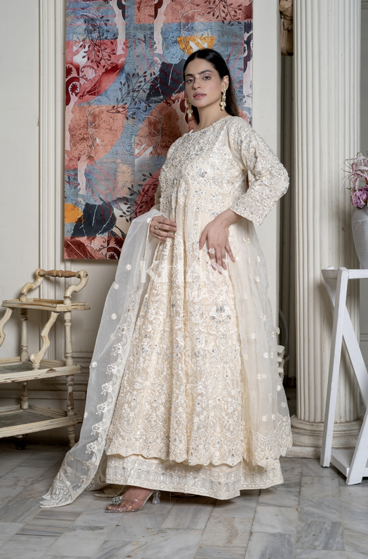Zarq-e-Noor Ivory Maxi